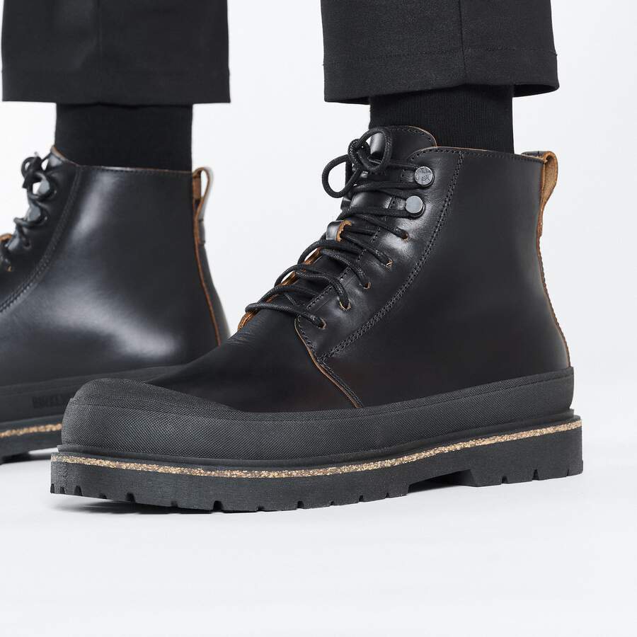 Prescott Waxy Leather - Black