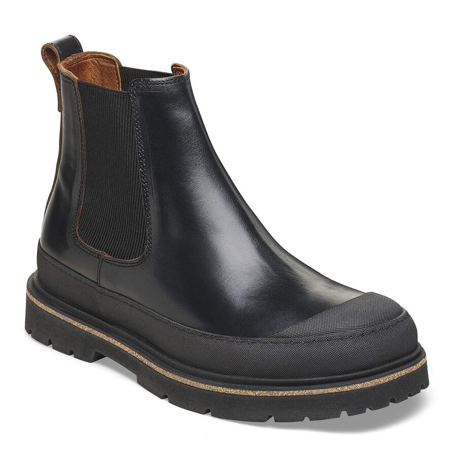 Prescott Slip On Men Waxy Leather - Black