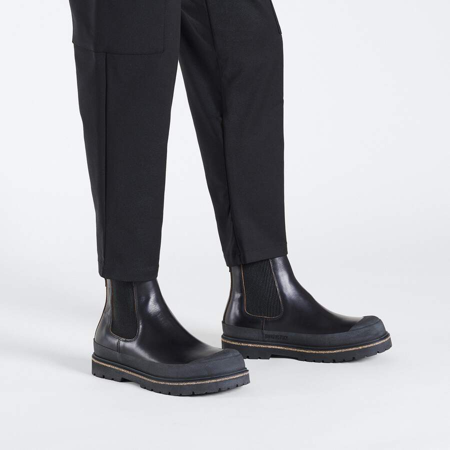Prescott Slip On Men Waxy Leather - Black