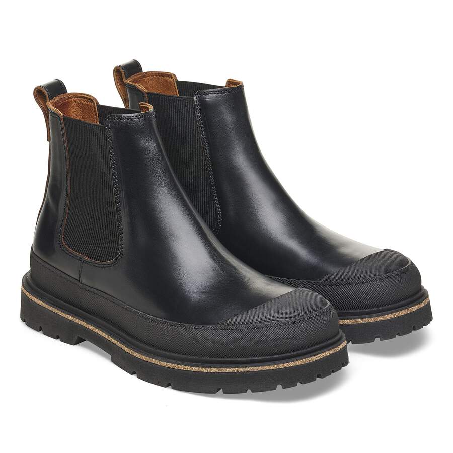Prescott Slip On Men Waxy Leather - Black