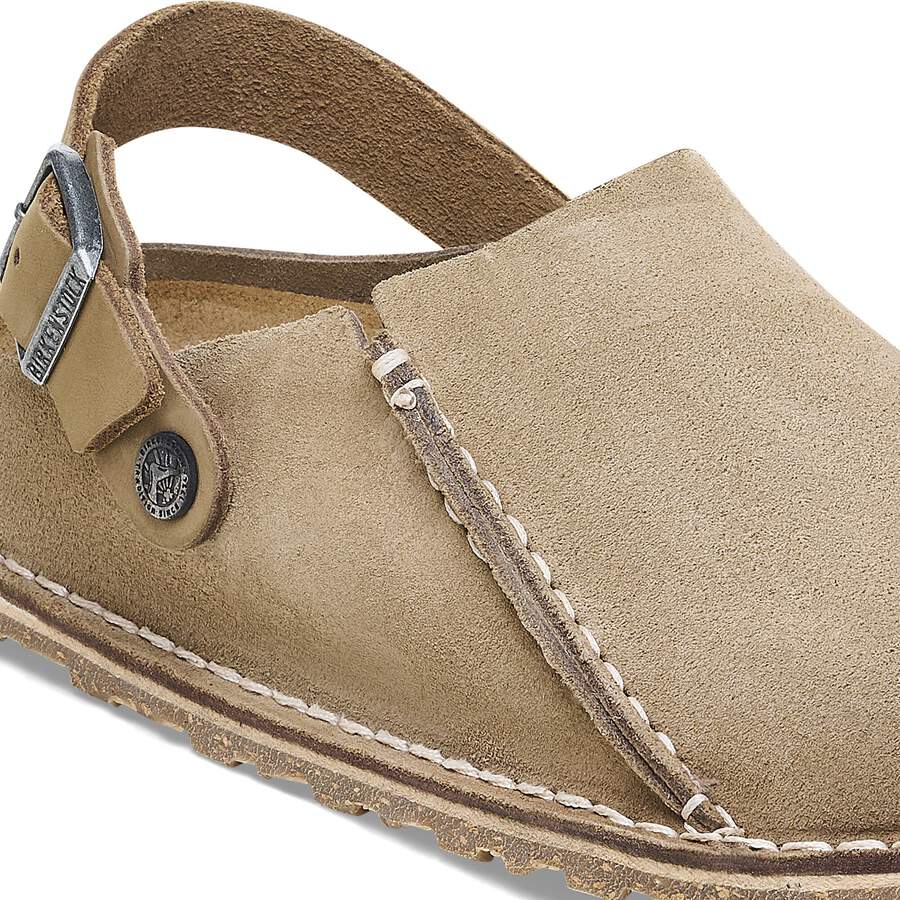 Lutry Premium Suede Leather - Gray Taupe