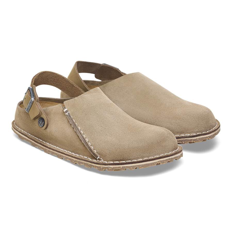 Lutry Premium Suede Leather - Gray Taupe