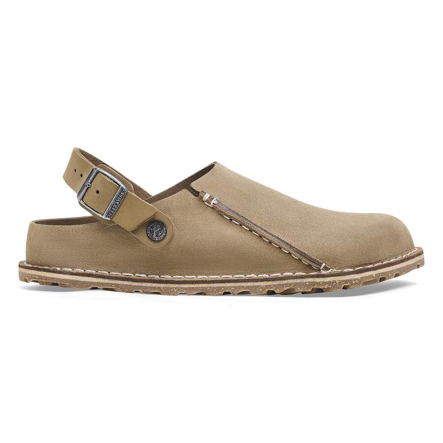 Lutry Premium Suede Leather - Gray Taupe