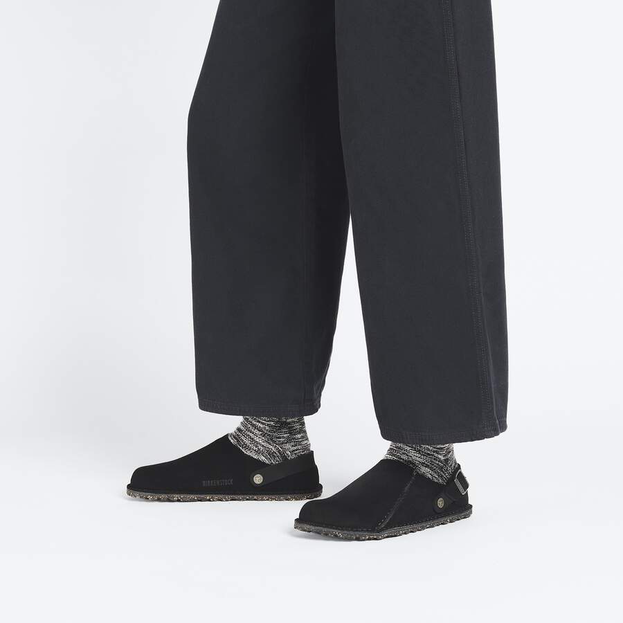 Lutry Premium Suede Leather - Black
