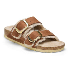 Arizona Big Buckle Shearling Natural Leather Oiled - Cognac