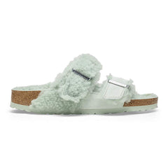 Arizona Teddy Split Suede Leather/Fur - Matcha