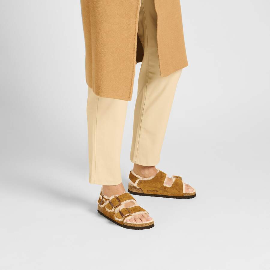 Milano Shearling Suede Leather/Fur - Mink