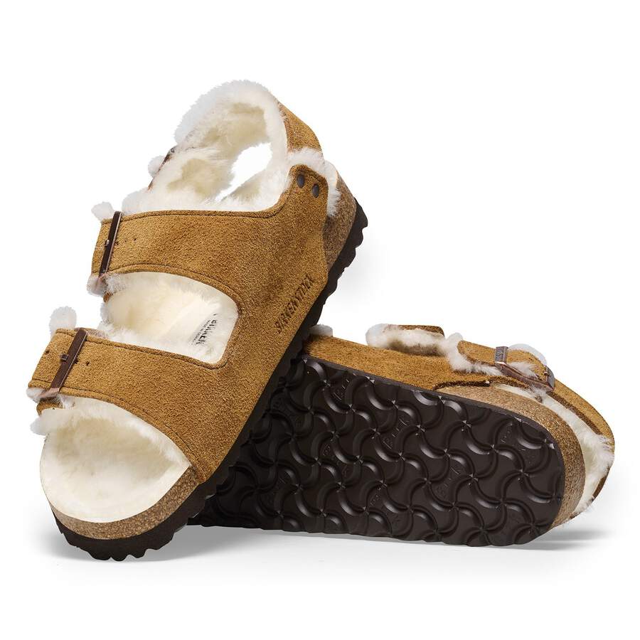 Milano Shearling Suede Leather/Fur - Mink