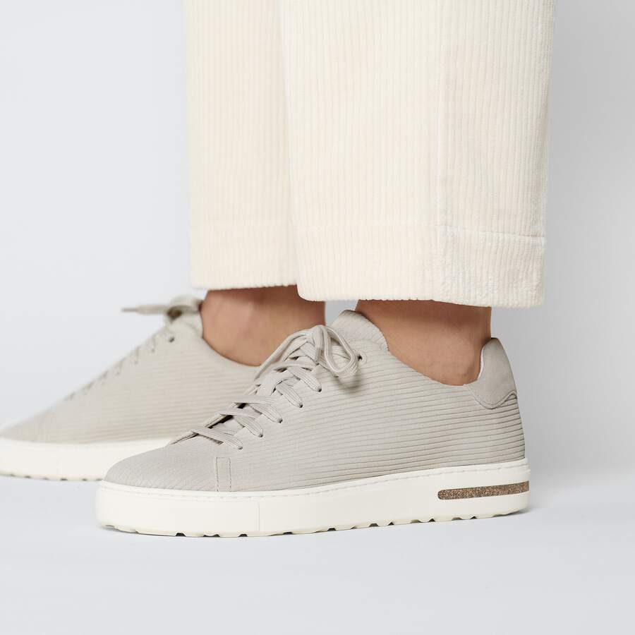 Bend Low Suede Leather Embossed - Corduroy Antique White