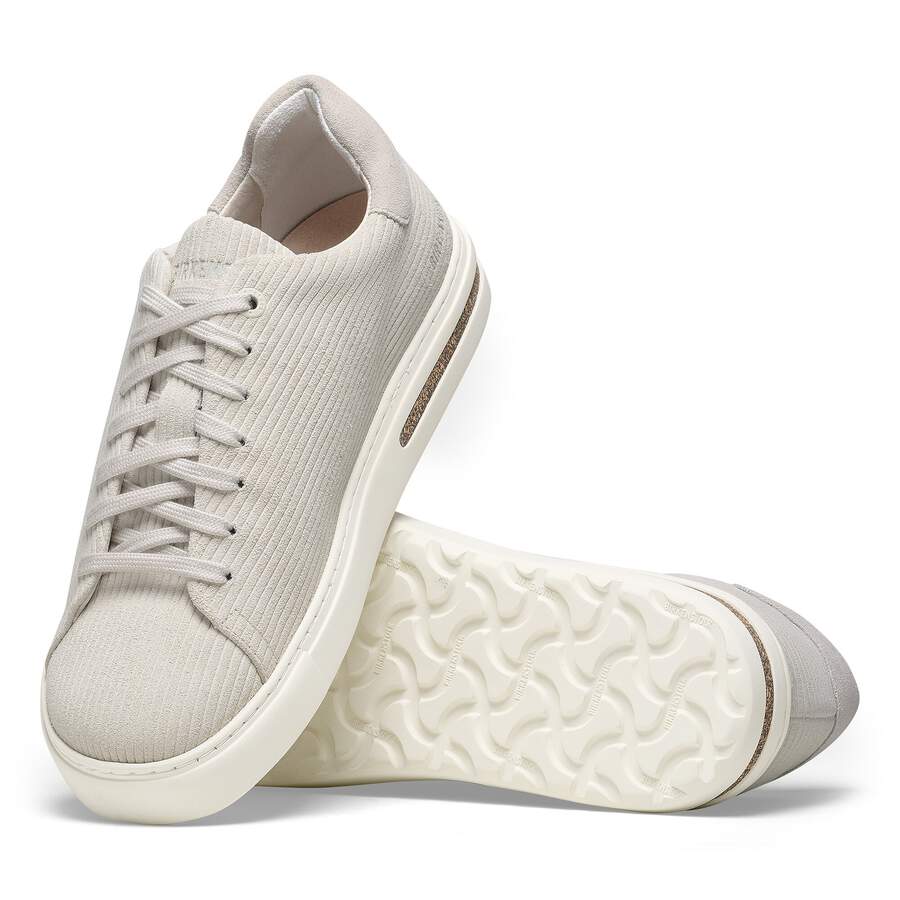 Bend Low Suede Leather Embossed - Corduroy Antique White