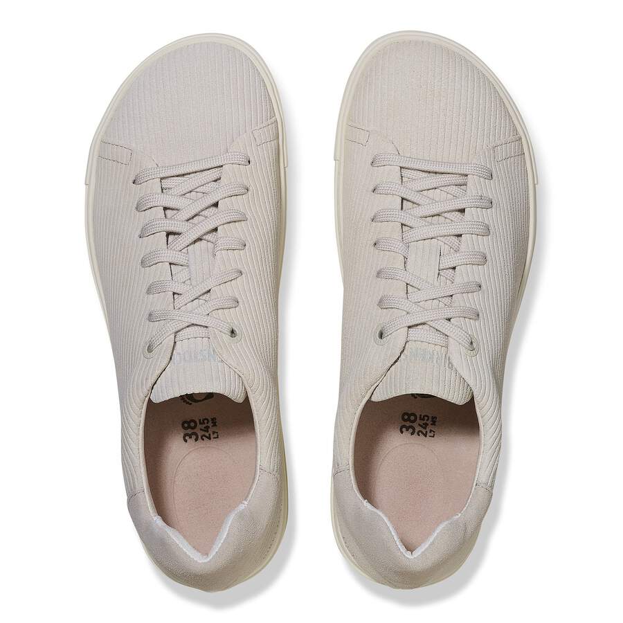 Bend Low Suede Leather Embossed - Corduroy Antique White