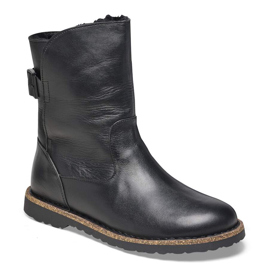 Uppsala Shearling Natural Leather - Black