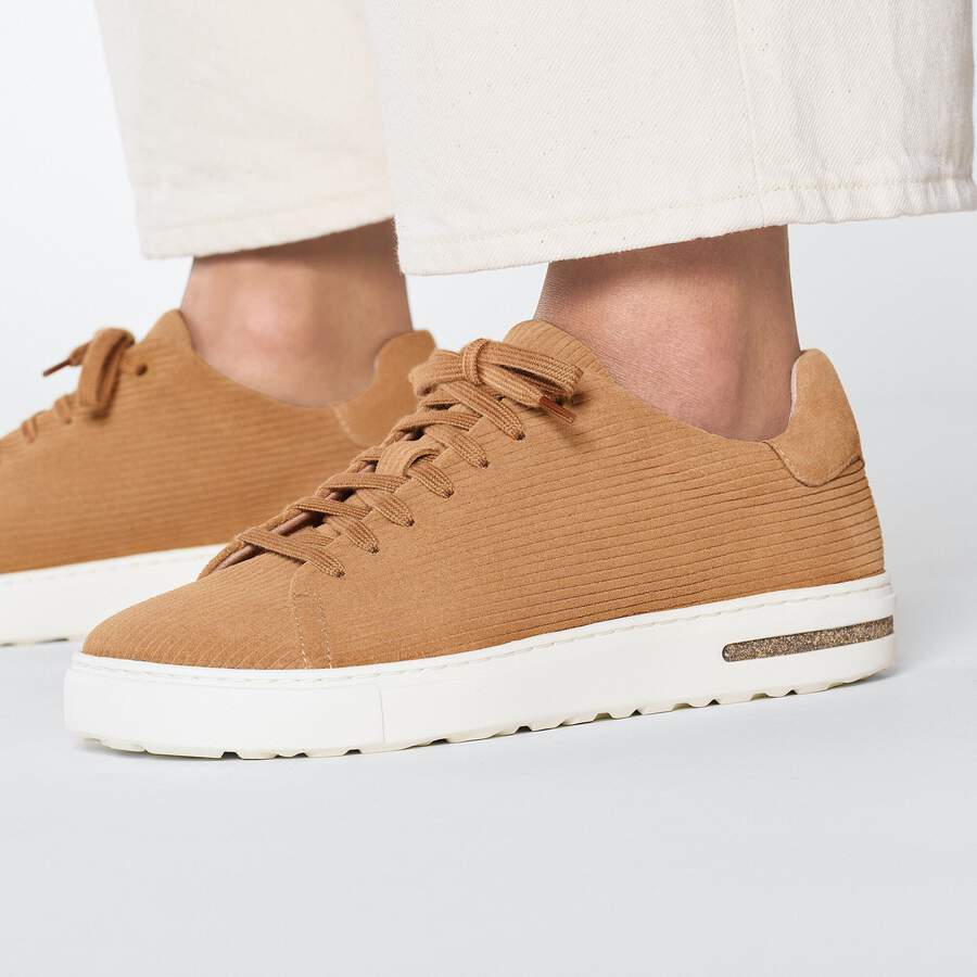 Bend Low Suede Leather Embossed - Corduroy Cork Brown