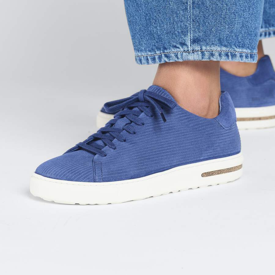 Bend Low Suede Leather Embossed - Corduroy Indigo