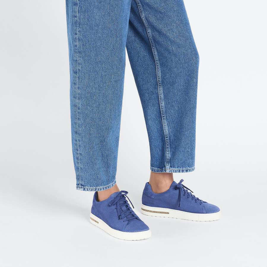 Bend Low Suede Leather Embossed - Corduroy Indigo