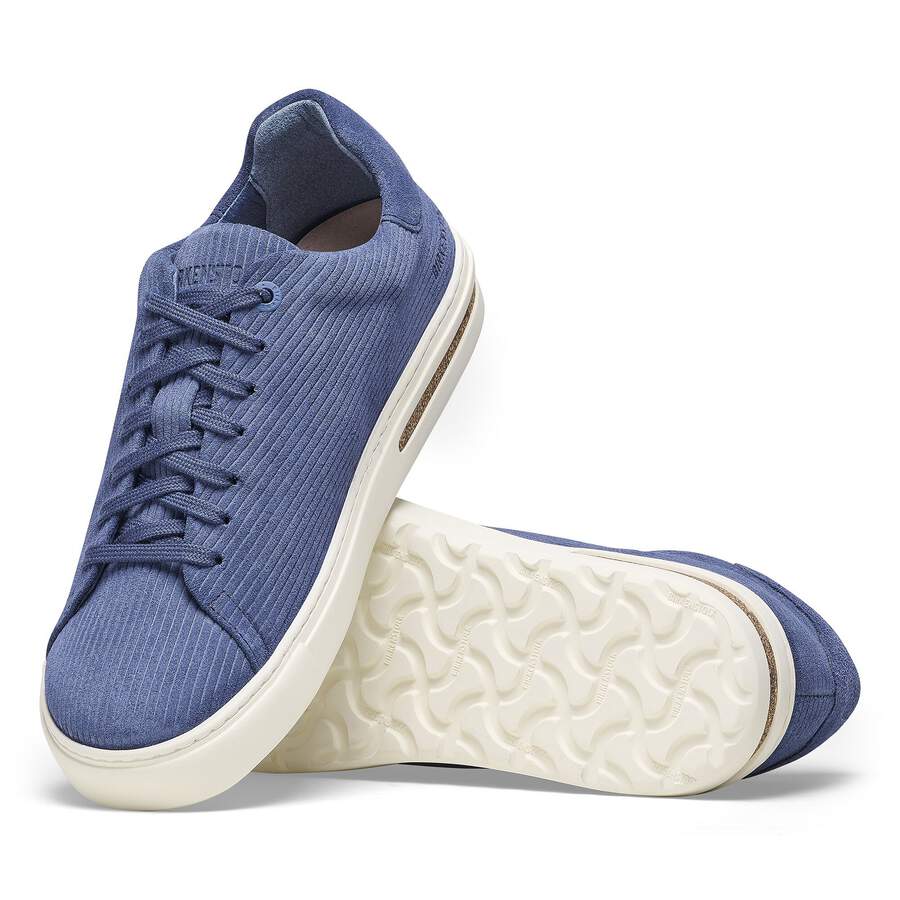 Bend Low Suede Leather Embossed - Corduroy Indigo