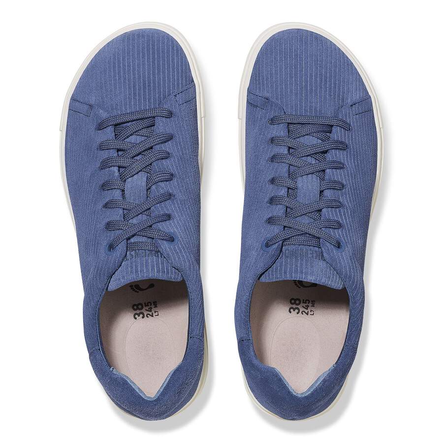Bend Low Suede Leather Embossed - Corduroy Indigo