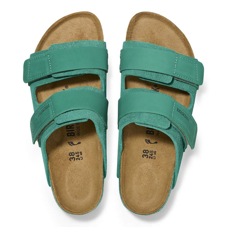 Uji Nubuck Leather/Suede - Digital Green