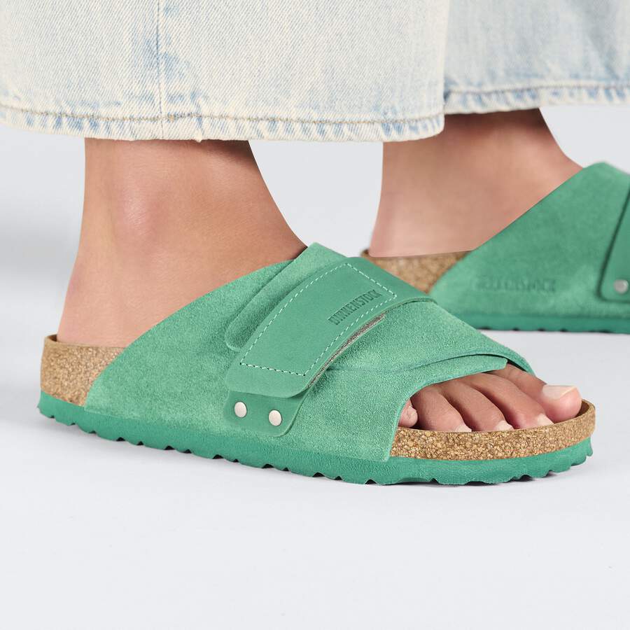Kyoto Nubuck Leather/Suede - Digital Green