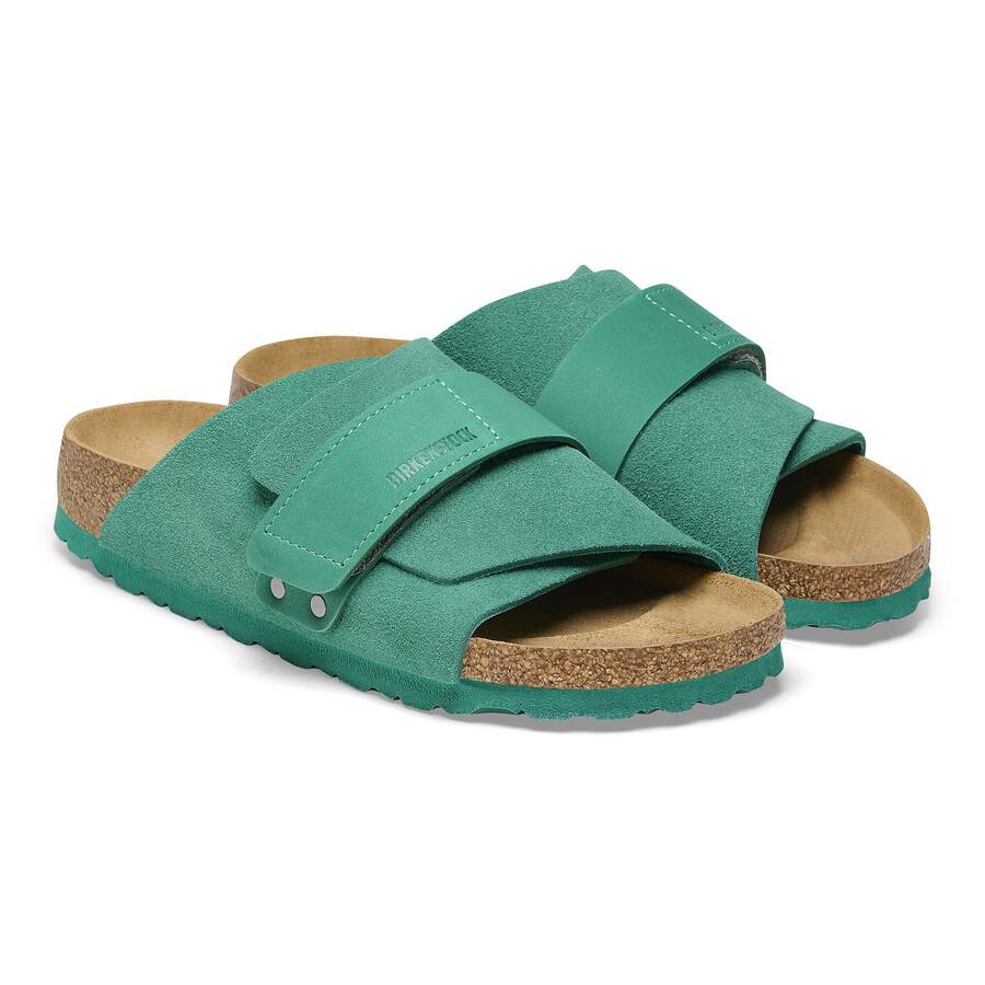 Kyoto Nubuck Leather/Suede - Digital Green