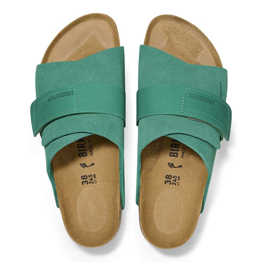 Kyoto Nubuck Leather/Suede - Digital Green