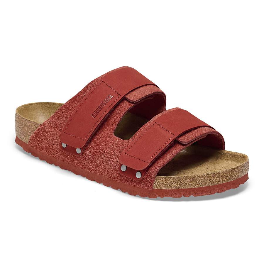 Uji Nubuck Leather/Suede - Sienna Red