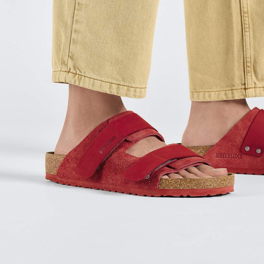 Uji Nubuck Leather/Suede - Sienna Red