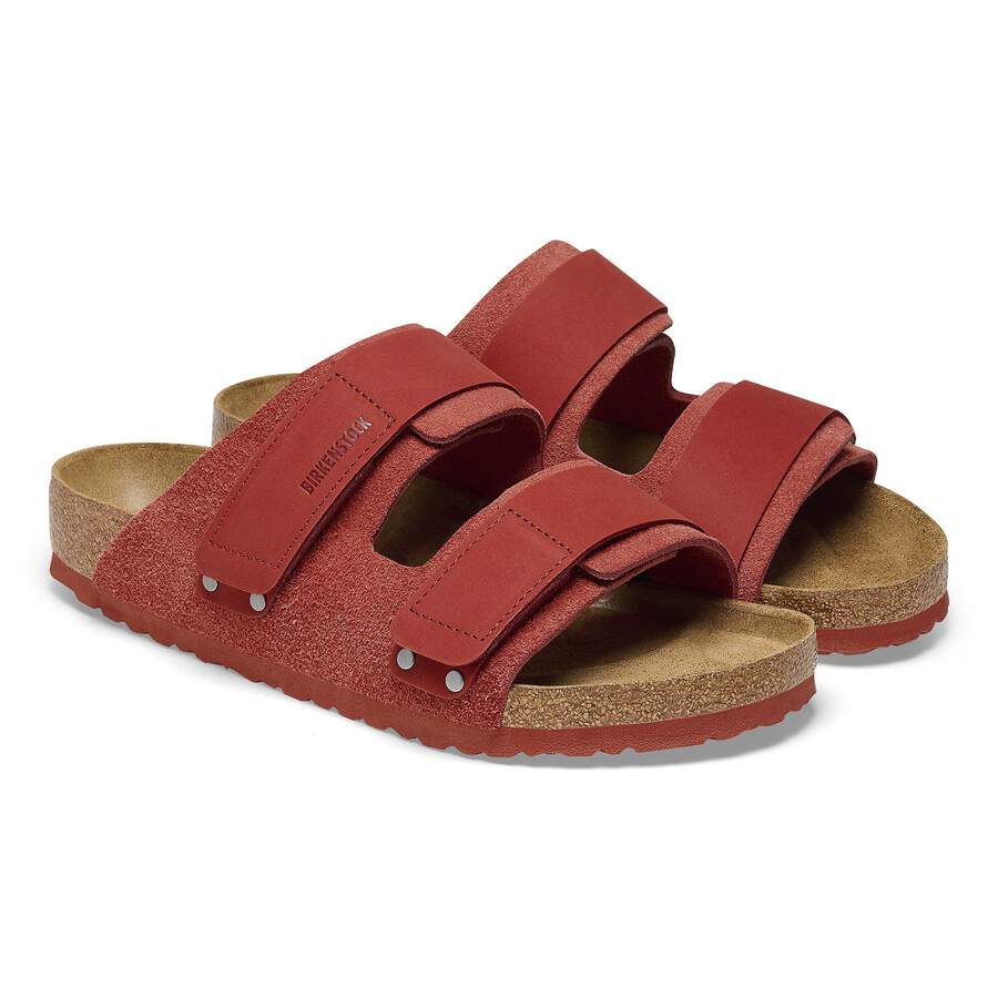 Uji Nubuck Leather/Suede - Sienna Red