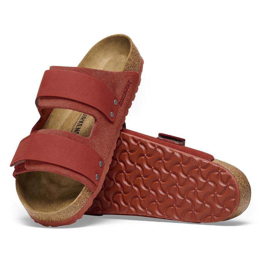 Uji Nubuck Leather/Suede - Sienna Red