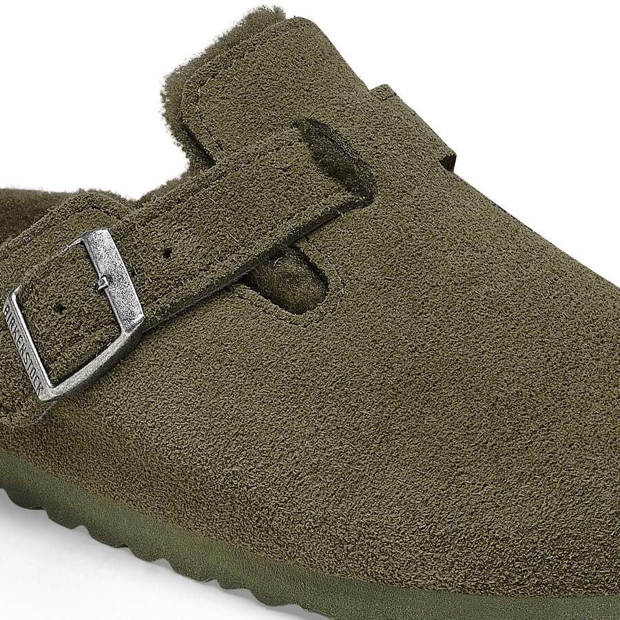Boston Shearling Suede Leather - Thyme