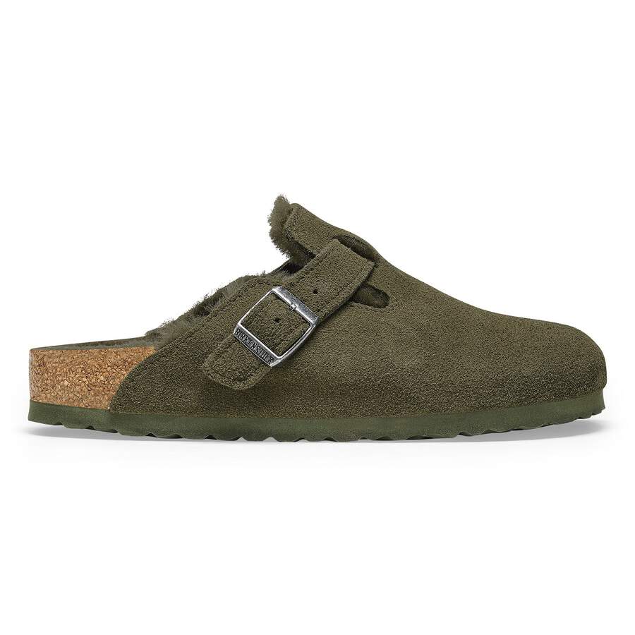 Boston Shearling Suede Leather - Thyme