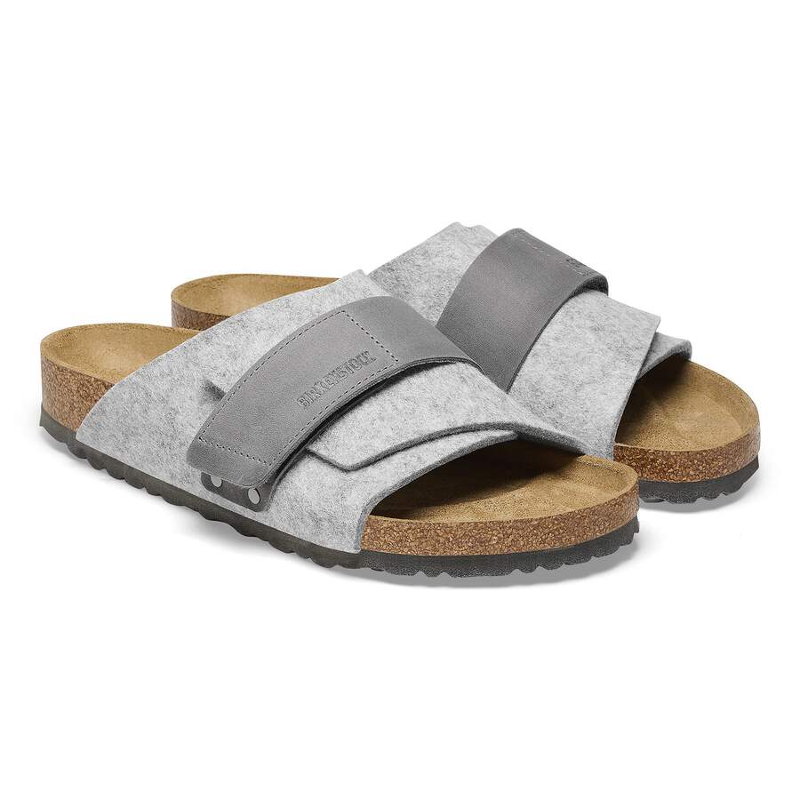 Kyoto Leather/Textile/Felt - Light Gray