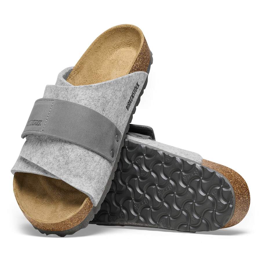 Kyoto Leather/Textile/Felt - Light Gray