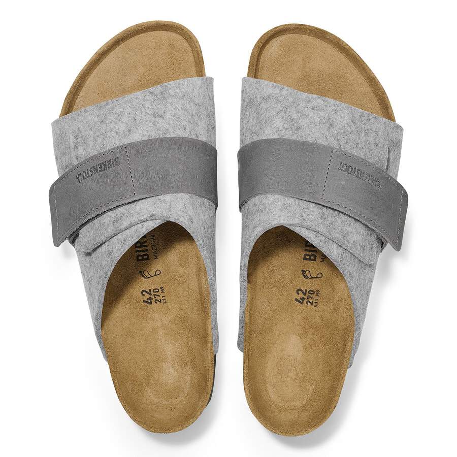 Kyoto Leather/Textile/Felt - Light Gray