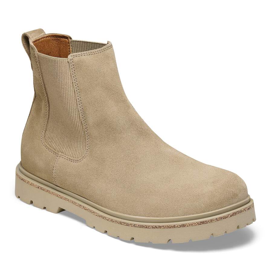 Highwood Slip On Men Suede Leather - Taupe