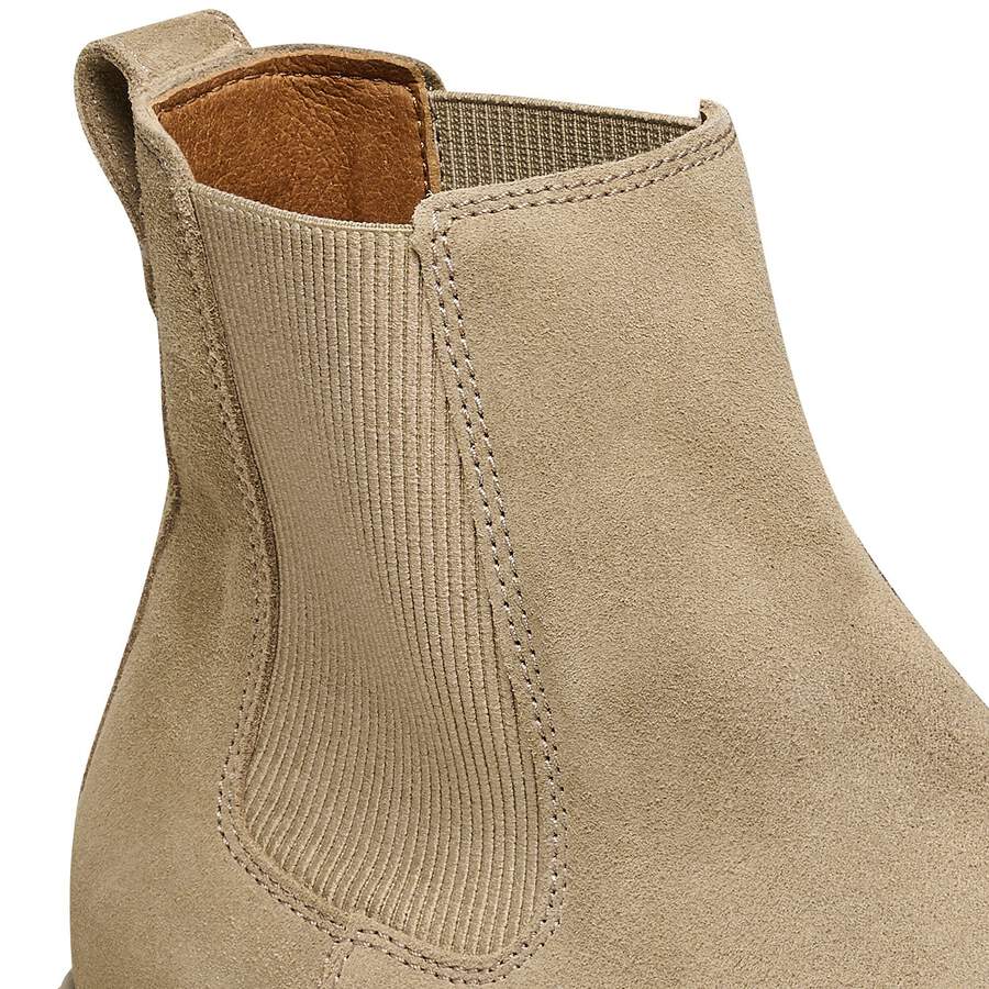Highwood Slip On Men Suede Leather - Taupe