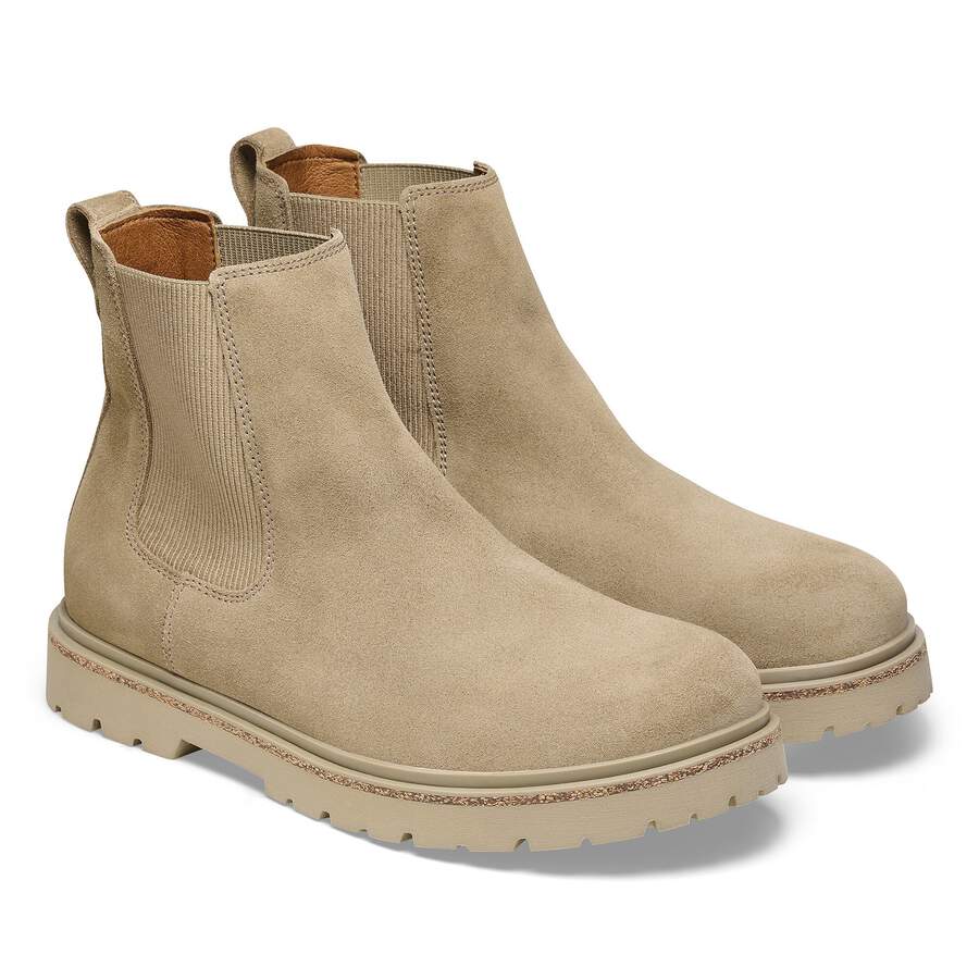 Highwood Slip On Men Suede Leather - Taupe