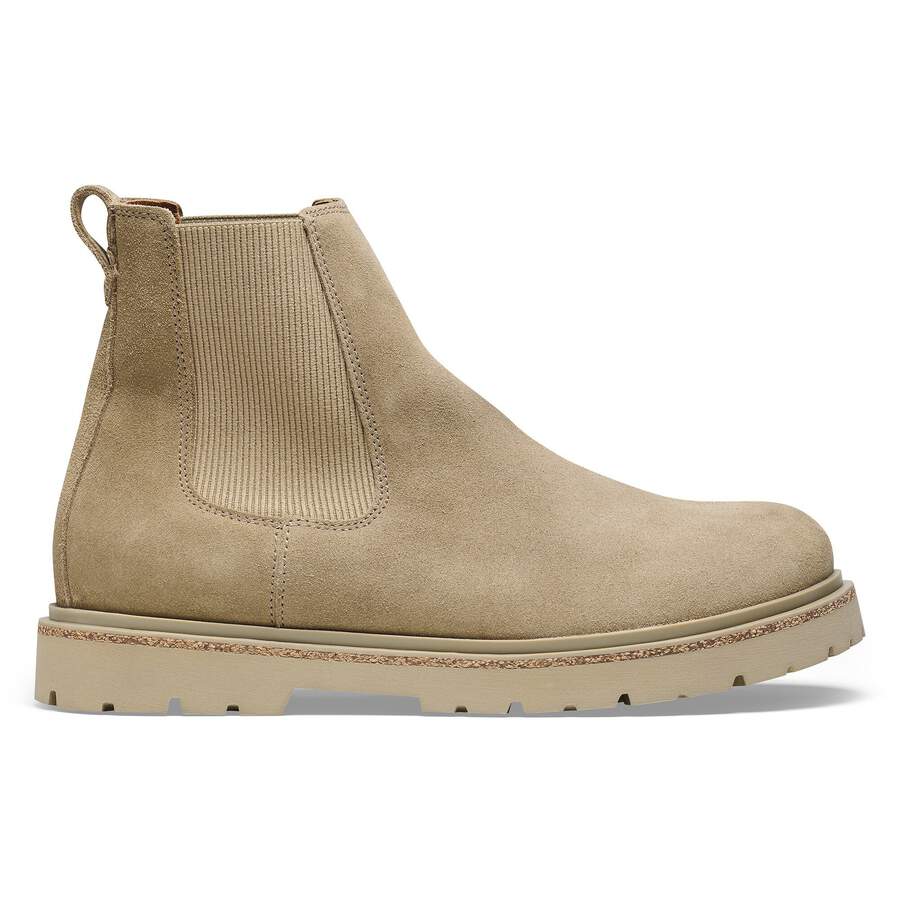 Highwood Slip On Men Suede Leather - Taupe