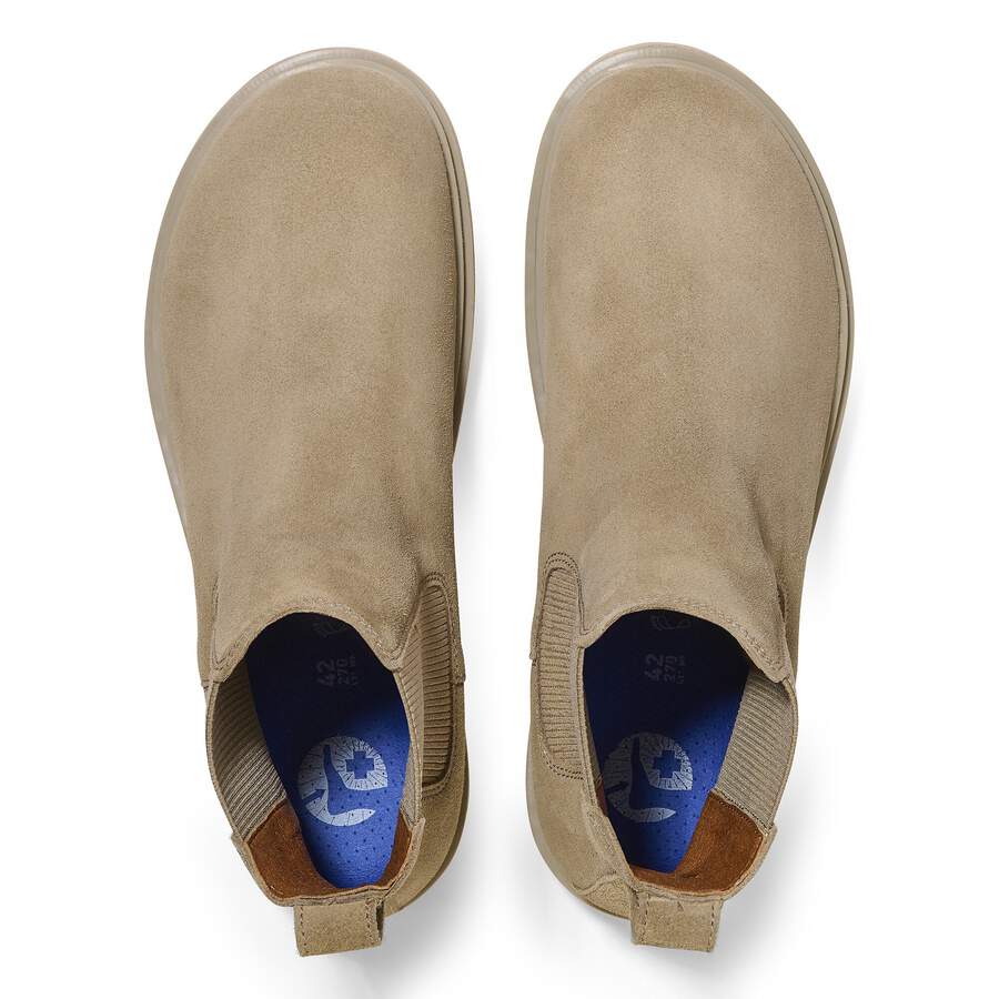 Highwood Slip On Men Suede Leather - Taupe