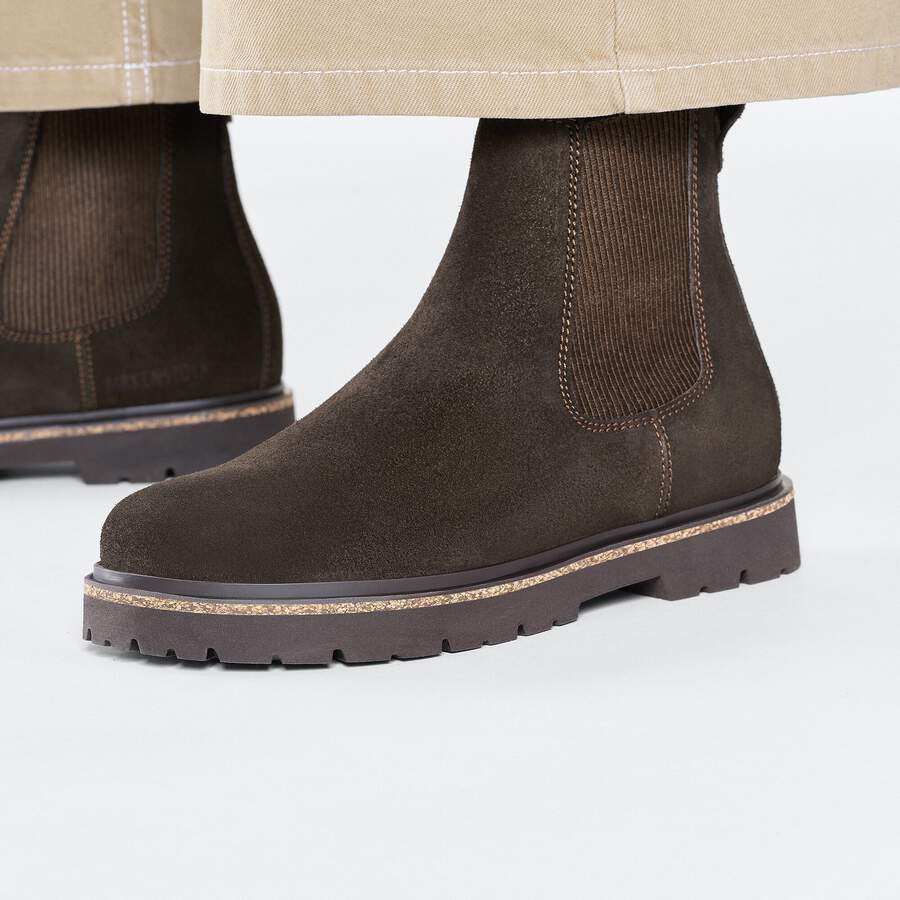 Highwood Slip On Women Suede Leather - Mocha
