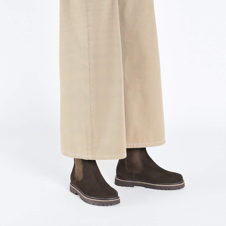 Highwood Slip On Women Suede Leather - Mocha