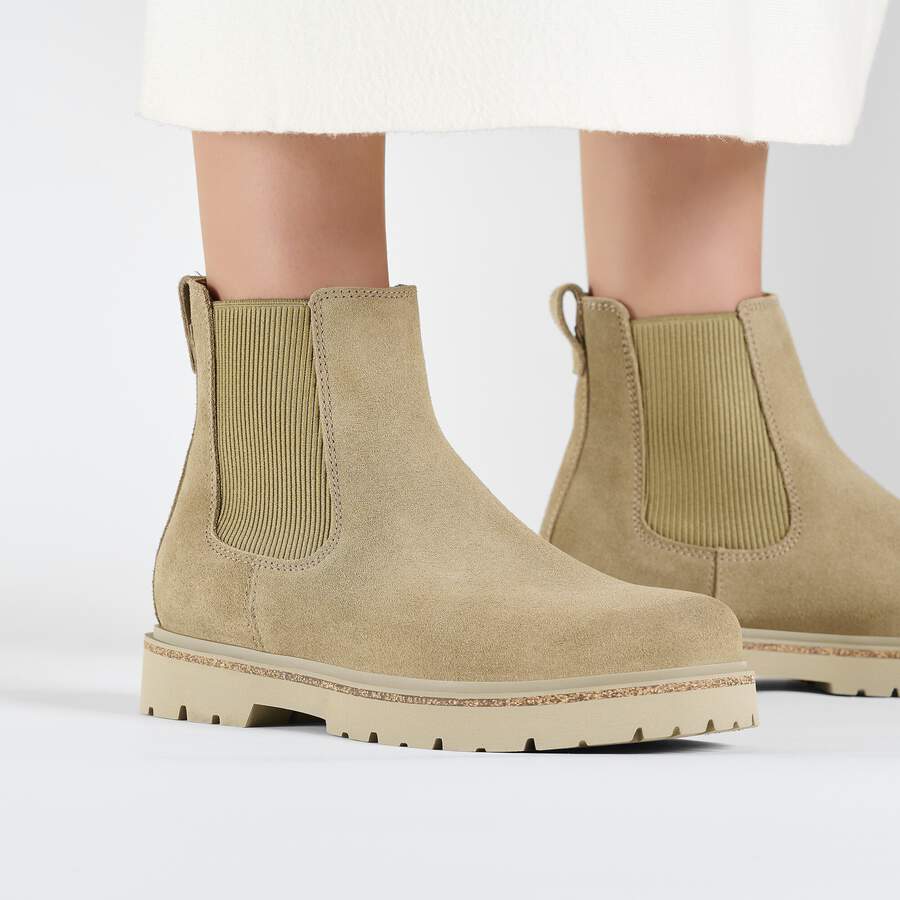 Highwood Slip On Women Suede Leather - Taupe