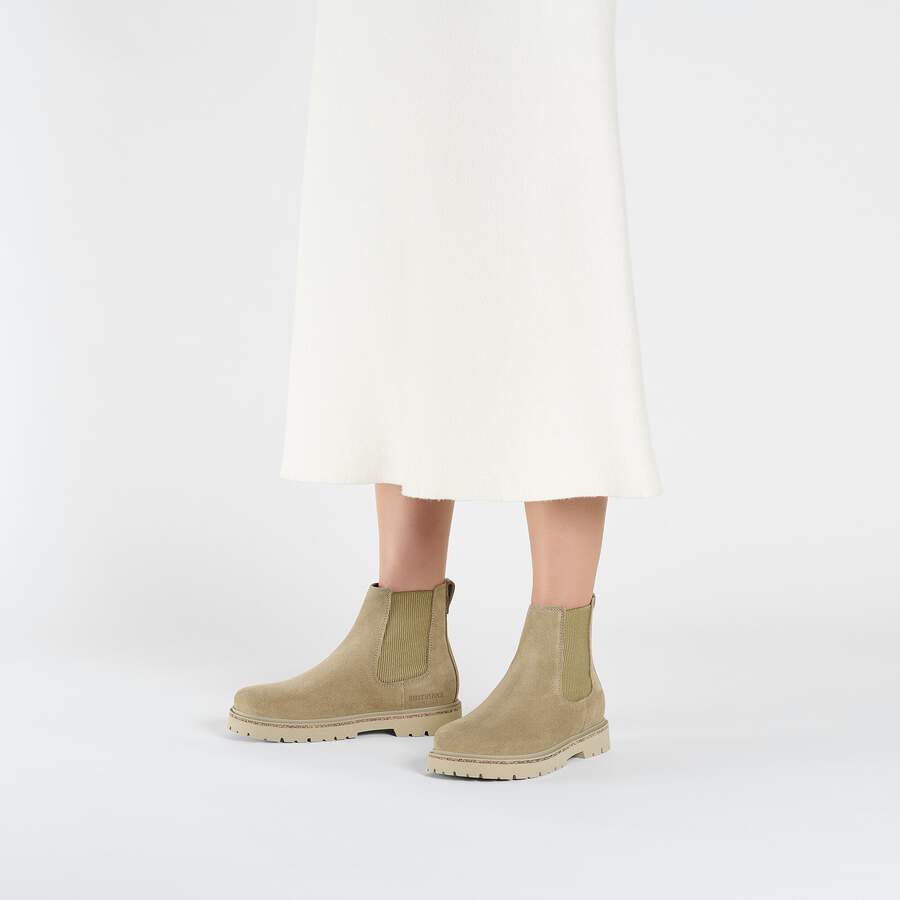 Highwood Slip On Women Suede Leather - Taupe