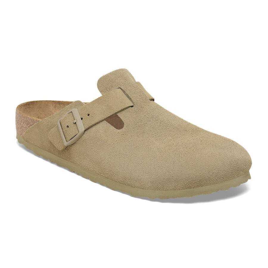 Boston Suede Leather - Faded Khaki