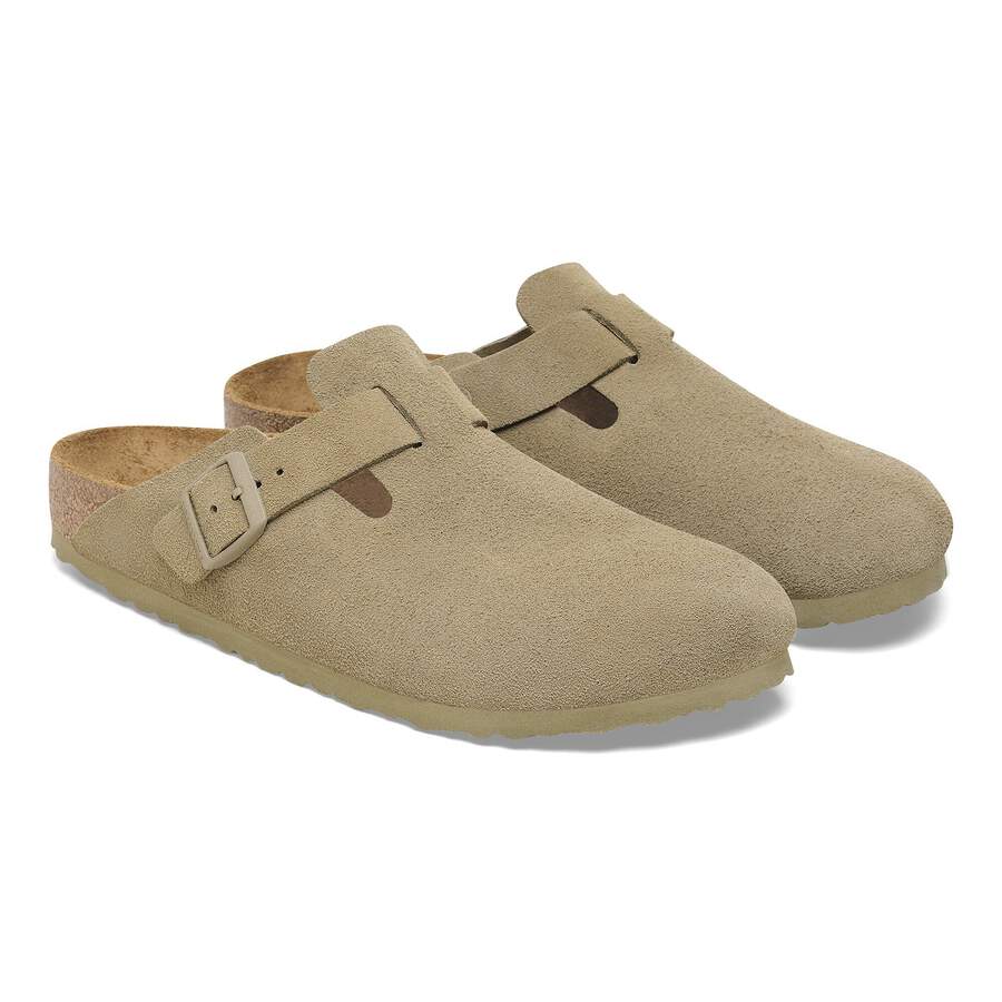 Boston Suede Leather - Faded Khaki