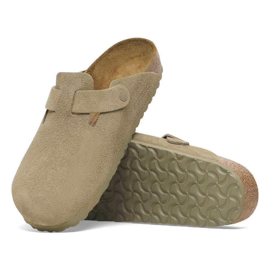 Boston Suede Leather - Faded Khaki