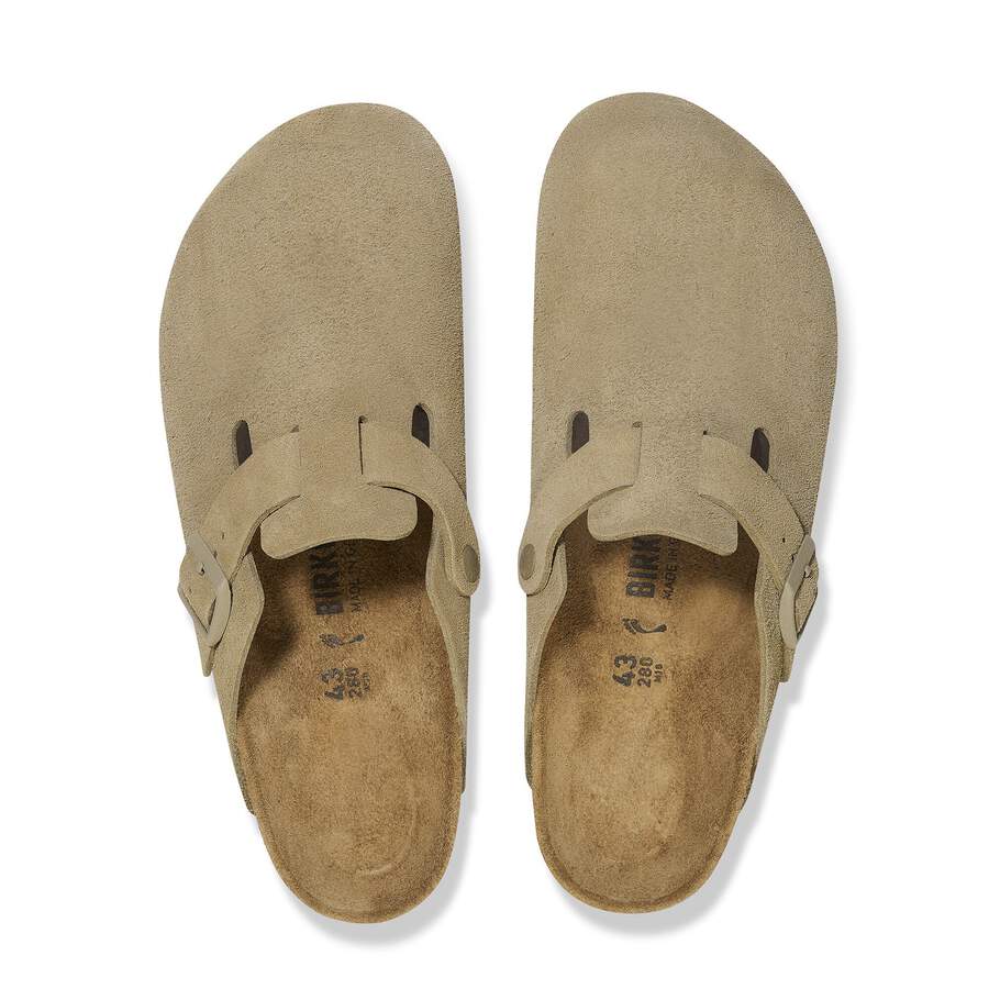 Boston Suede Leather - Faded Khaki
