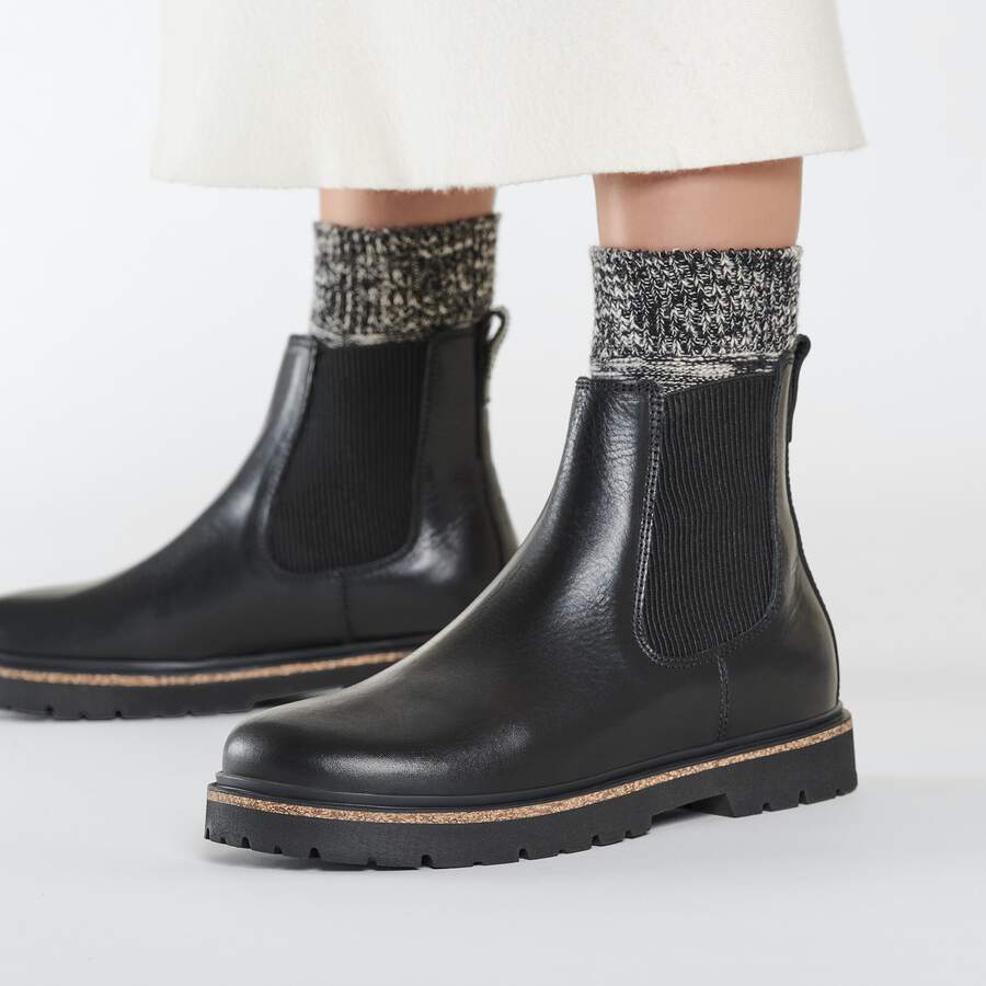 Highwood Slip On Women Natural Leather - Black