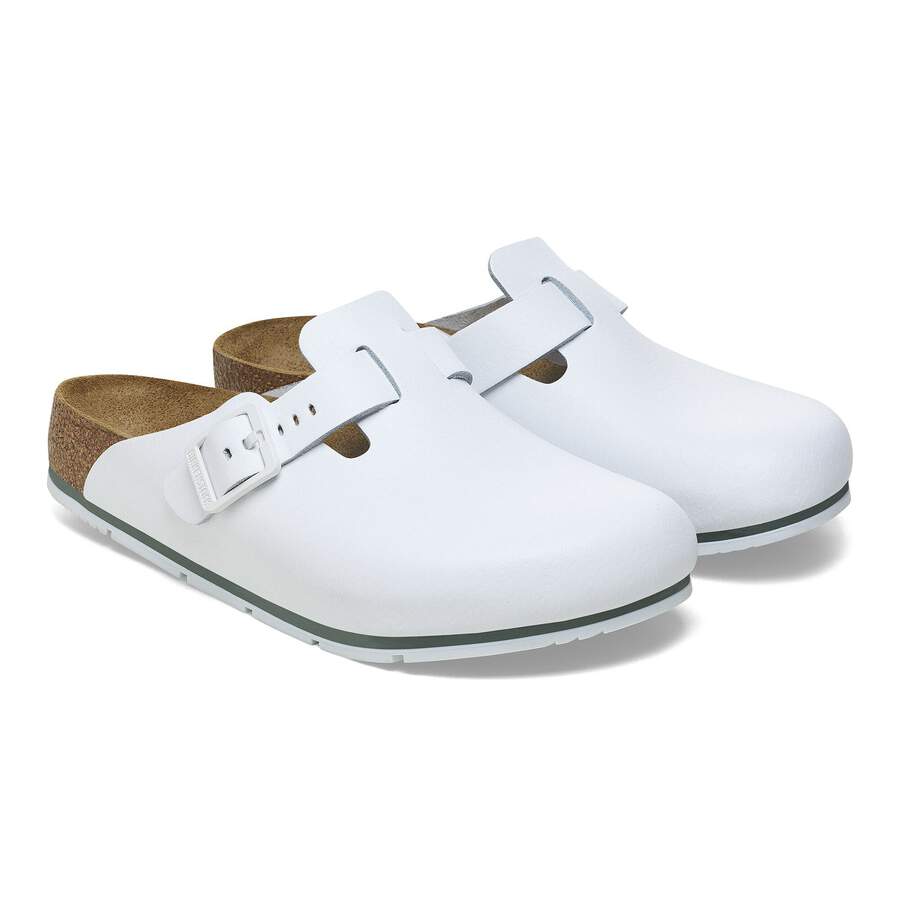 Boston Pro Natural Leather - White