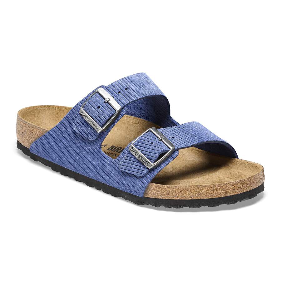 Arizona Suede Leather Embossed - Corduroy Indigo